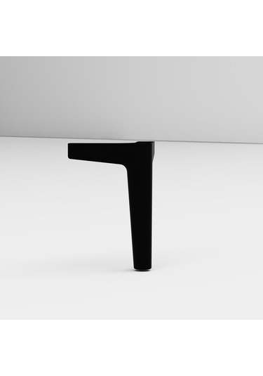 Mina 15 Cm Sehpa,tv Ünitesi Mobilya Ayağı 4 Adet Siyah