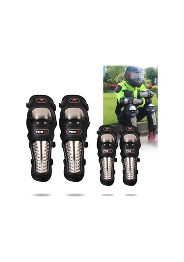 Europe Standart Titanyum Lüx Mafsallı Dizlik Dirseklik Set Rahat Bacak Kol Koruma Knee Pad 1966 Standart