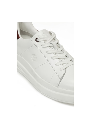 Lumberjack Suppose 5fx Beyaz Erkek Sneaker Beyaz-bordo Beyaz - Bordo