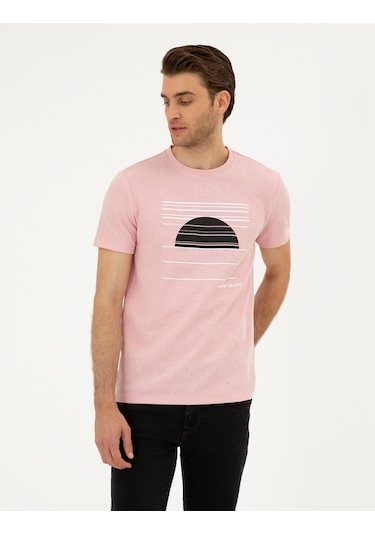 Pierre Cardin Erkek Açık Pembe Tişört 50285390-vr078 Açık Pembe