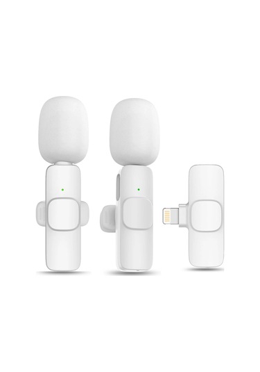 Kablosuz Lavalier Mikrofon Taşınabilir Video Kayıt Mini Mikrofon C Tipi İçin Pembe 1in1