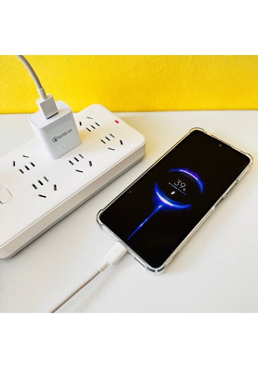 Geeksen Siyah 5v3a 18w Qc3.0 Hızlı Şarj Cihazı, Akıllı Telefon Ve Güzellik Aleti İçin Avrupa Standartlı Adaptör