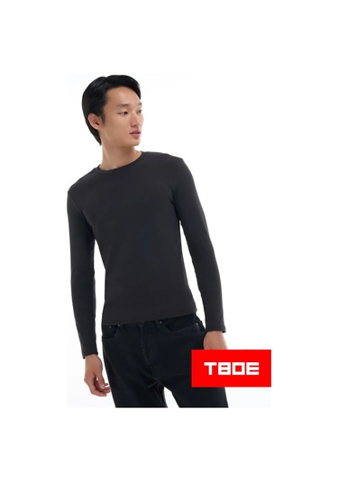 Tvoe Uzun Kollu Tişört 330669113 SIYAH
