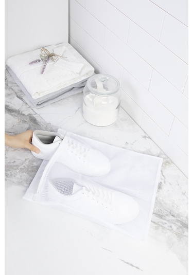 Ocean Home Textile Beyaz Renk Ayakkabı Yıkama Filesi 35 x 40 cm