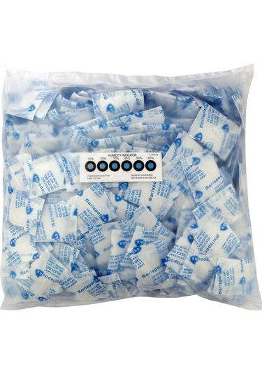 Marispacks 5 G X 500 Adet Silikajel Nem Alıcı Paket Nonwoven, Polietilen Poşette