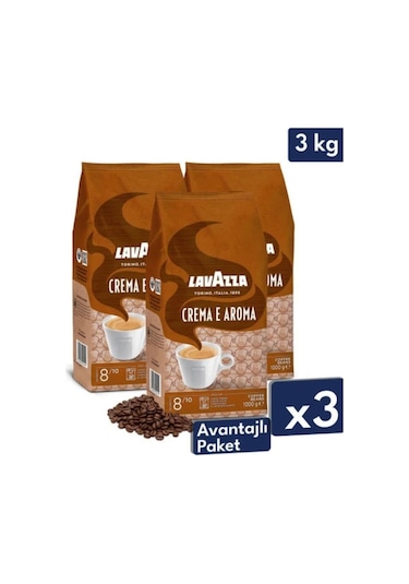 Lavazza Crema E Aroma Çekirdek Kahve 3 X 1 Kg