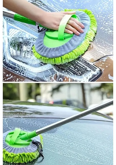 Yedek Bezli Mikrofiber Araba Yıkama Fırçası