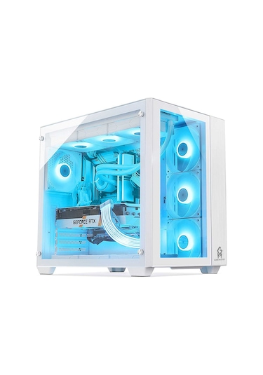 Game Master F-7 7 RGB Fanlı ATX Oyuncu Bilgisayar Kasası Beyaz