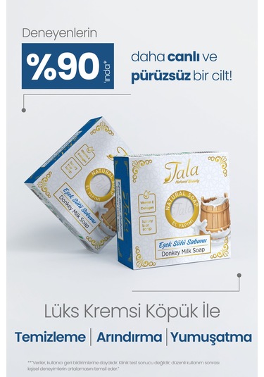 Tala Cilt Arındırıcı Besleyici Ve Yumuşatıcı Doğal Eşek Sütlü Sabun 150 G