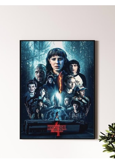 Stranger Things Tasarımlı 24*33 cm 350 gr. Kuşe Kağıt Poster