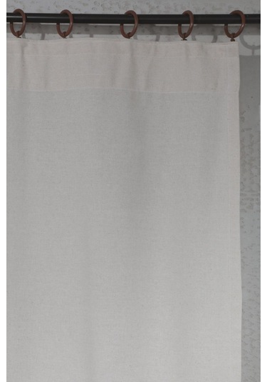 Naturel Bohem French Stil Fırfırlı Perde Krem