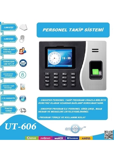Parmakizi Kart Personel Takip Sistemi Program Kurulum Dahil