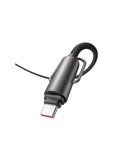 Mcdodo CA-6830 60 W Type-C Type -C Çok İşlevli Çapraz Boyun Askılı Şarj Kablosu 1.2 M Siyah