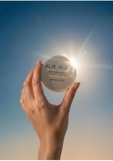 Alix Avien   Yüksek Kapatıcı Waterproof Kompakt Fondöten SPF50 Dark