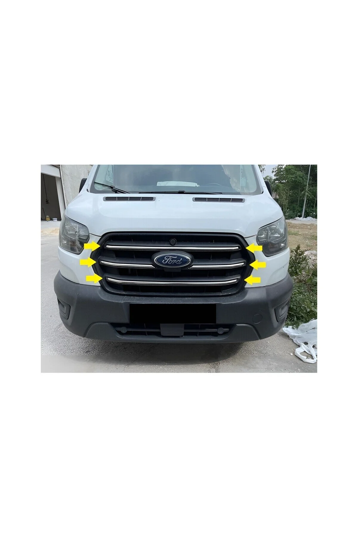 "ford Transit 2019 Ön Panjür Krom Paslanmaz Çelik"