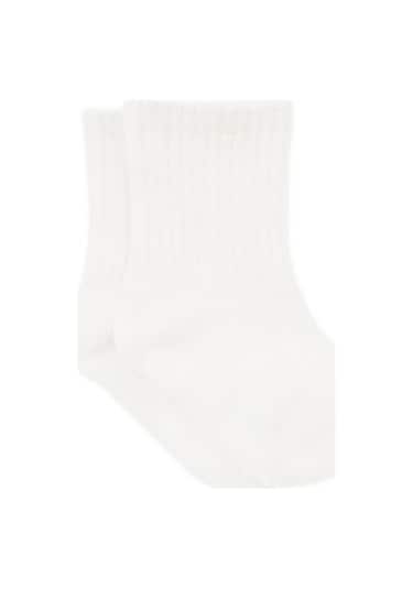 Bistyle 6'lı Basic Penye Çorap 10101 Beyaz