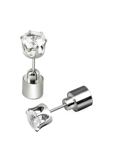 1 Çift Moda Led Küpe Parlayan Işık Up Elmas Küpe Saplama Yeşil