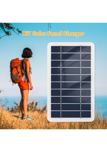 Qingmipy 5v 2w Güneş Paneli, Micro Usb Arayüzlü Güneş Şarj Cihazı, 3 Metre Kablolu Dıy Güneş Enerji Şarj Edici