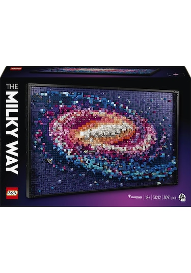 LEGO® Art Samanyolu Galaksisi 31212 - Yetişkinler için Koleksiyonluk Yaratıcı Tablo Modeli Yapım Seti (3091 Parça)