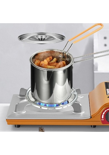 Novahub Suntek Derin Kızartma Tencere - Fırça Ve Olmadan Kullanım Gümüş