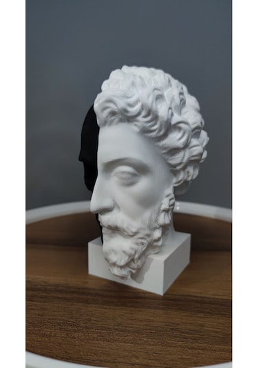 Memento Mori-öleceğini Hatırla Dekoratif Hediyelik Biblo 17 Cm Plastik Siyah Beyaz