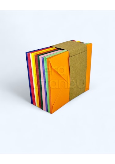 Pera İstanbul Renkli Küçük Zarf 7x9 Cm 100 Lü Paket