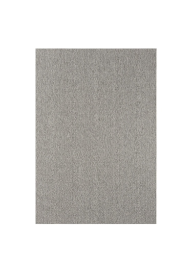 Gri Dokuma Görünümlü Modern Halı - L662grbo