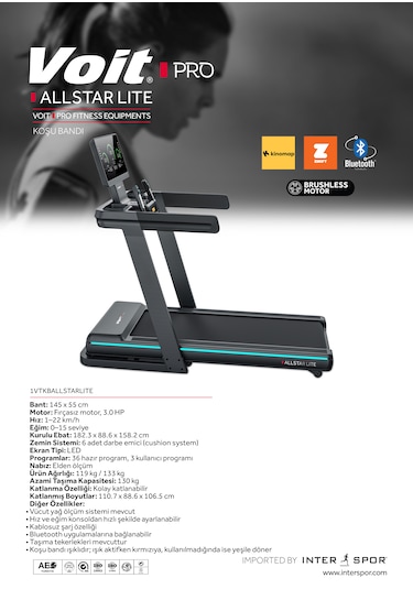 Voit Pro Allstar Lite Koşu Bandı