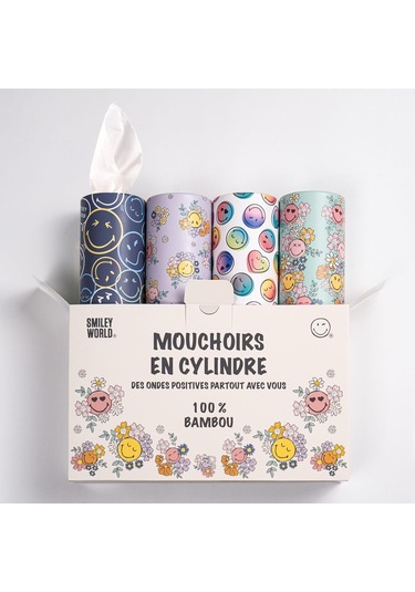 4'lü Silindir Yüz Mendili Renkli Tasarımlar, 4 Katlı, Bardaklık Uyumu