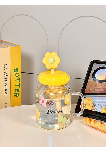 Aurora Filtre Pipetliçay Yapmak İçin Su Bardağı, Yüksek Kaliteli, Büyük Kapasiteli, Yüksek Sıcaklağa Dayanıklım Bardak Sarı