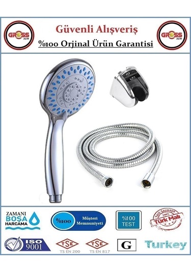 Irmak Duş Takımı - Mafsallı Duş Seti - Mor Başlık Mor