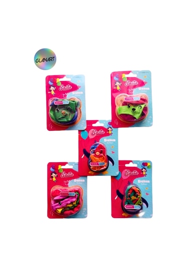 Çocuklara Sevimli Hediyelik Balon Seti 5 Paket Çok Renkli