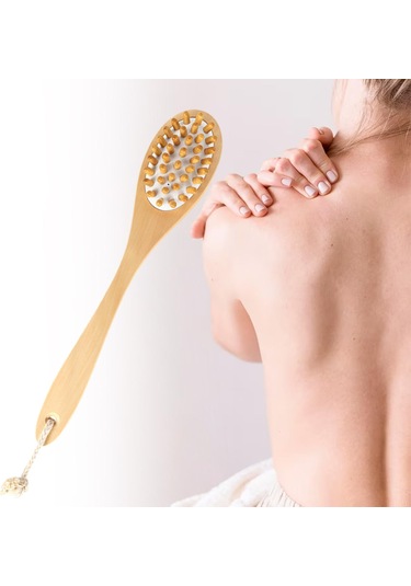 Homyl Ev Seyahat Oteli Için Çift Taraflı Duş Fırçası Uzun