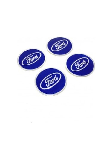 Alüminyum Yapıştırma Jant Göbeği Mavi 4'Lü 60 Mm