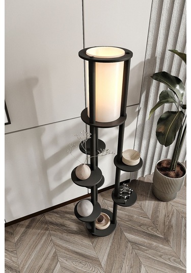 Ravilo Volante Raflı Lambader Siyah Siyah