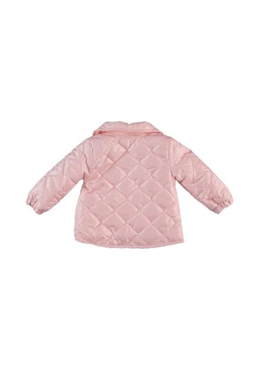 Monaroza Kız Bebek Yaka Detaylı Pembe Bebek Mont 22-545 001