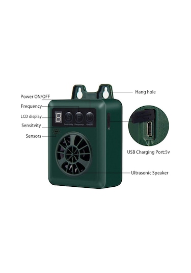 Geeksen Geliştirilmiş Anti Havlama Cihazı Mini Havlama Kontrol Cihazı 4 Etkili