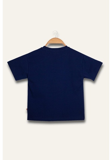 Erkek Çocuk Florida Baskılı T-shirt - Lacivert Lacivert