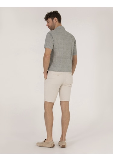Pierre Cardin Erkek Taş Şort / Bermuda 50264863-vr049 Taş