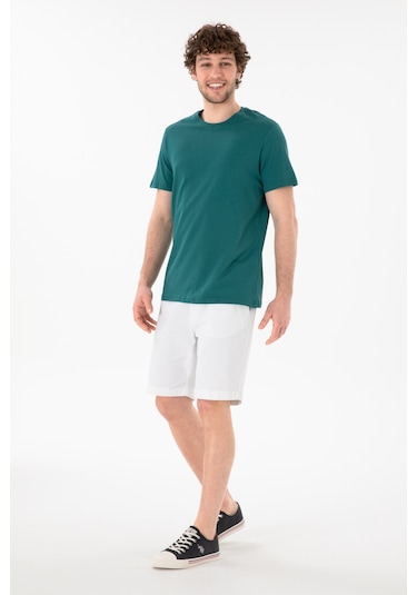 U.S. Polo Assn. Erkek Regular Fit Bisiklet Yaka Koyu Yeşil Basic Tişört 50305928-VR101 U.S. Polo Assn. Erkek Regular Fit Bisiklet Yaka Koyu Yeşil Basic Tişört 50305928-VR101