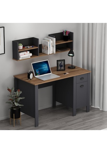 Plus Çalışma Masası Bilgisayar Masası Antrasit / Kemençe Antrasit - Kemençe