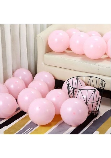 Pastel Balon Pembe 10 Adet PEMBE