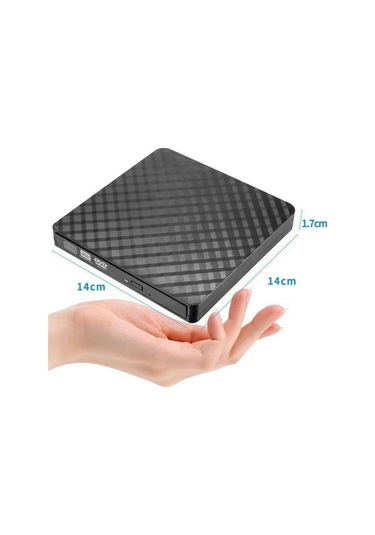 Sones 633 Eşkenar Dörtgen Desenli Usb3.0 Bilgisayar Dizüstü Bilgisayar Harici Optik Sürücü Yazıcı Dvd Yazma