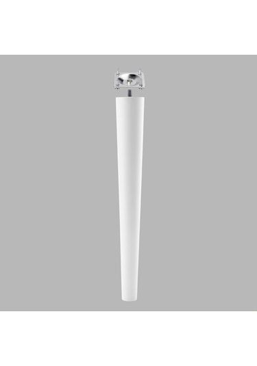 Ahşap Ayak 45 Cm Beyaz M8 Civatalı Bağlantı Aparatlı Mobilya Tabure Sehpa Masa Destek Ayağı Beyaz