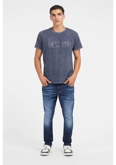 Guess Erkek Denim Skinny Fit Jeans Lacivert
