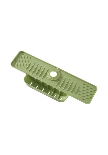 Yeşil Silikon Musluk Sıçrama Koruma Mat Drenaj Mat Lavabo Su Tutucu Tepsi Kurutma Mat Bulaşık Süngeri Tutucu Mutfak Düzenleyici Araçlar