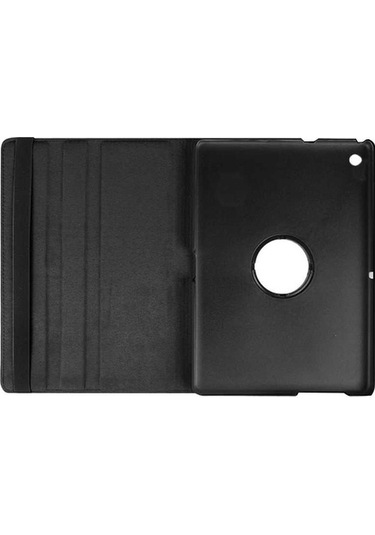 Huawei Uyumlu T3 7 Inc Zore Dönebilen Standlı Kılıf-Siyah