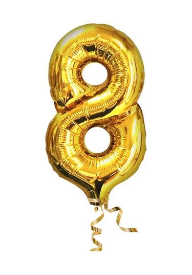 Fiolento 18 Yaş Doğum Günü İle İlgili Rakam Seti Baloncukları 163850886 Altın Rengi