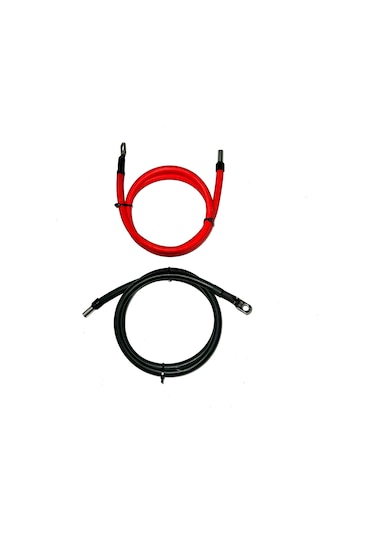 2 Adet 25 Mm2 Akü Paralel Bağlantı Kablosu Yüzüklü 100 Cm Uzunluk
