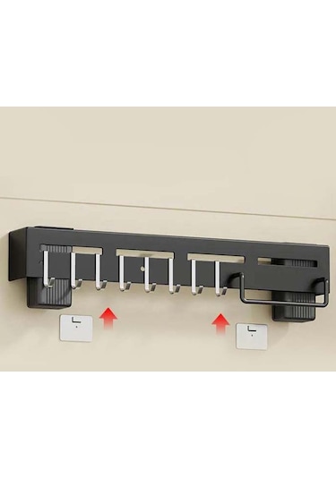 Gümüş Paslanmaz Çelik Bıçak Tutucu Yumruksuz Çubuklarını Tüp Ekleme Bıçağı Mutfak Rafı Ev Çok Fonksiyonlu Depolama Rafı